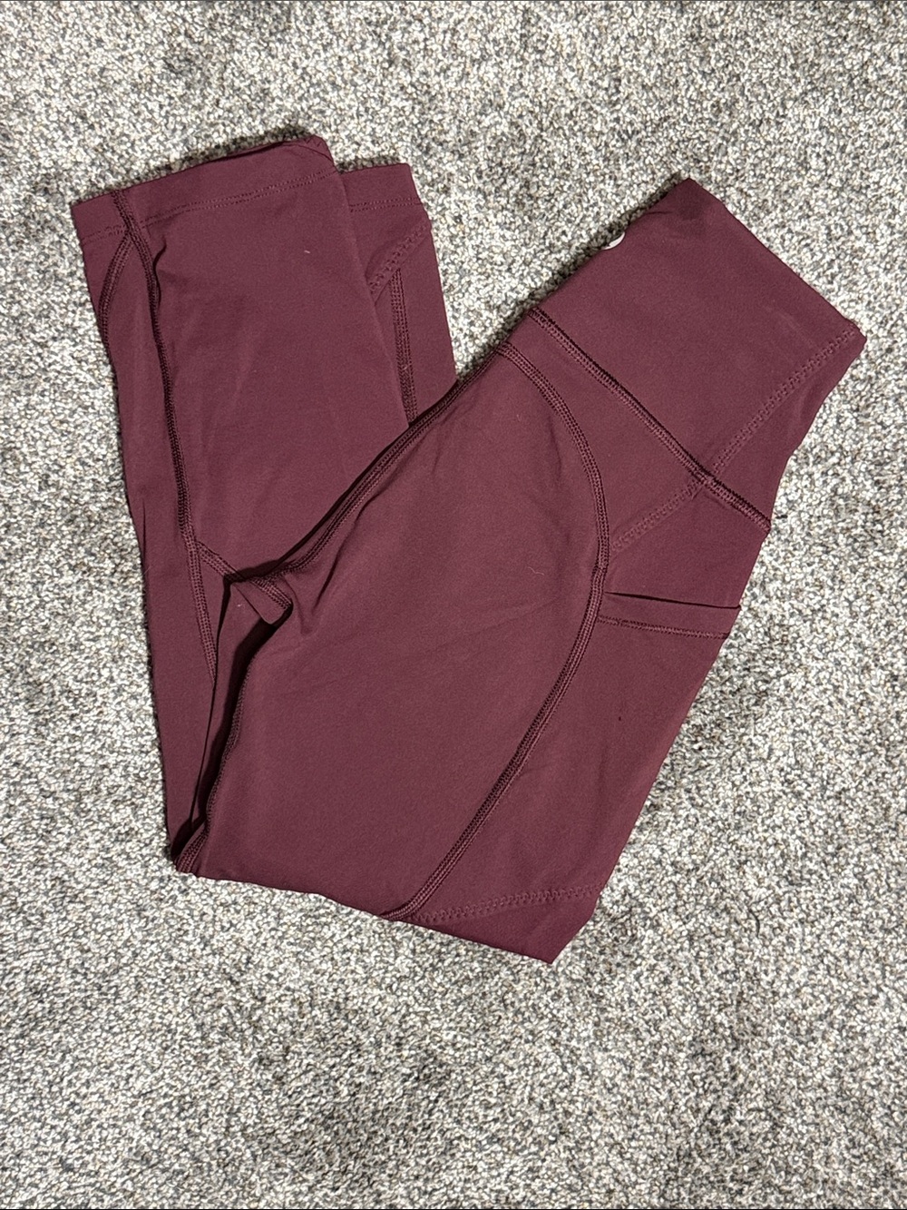lululemon athletica Kids Burgundy Performance Leggings